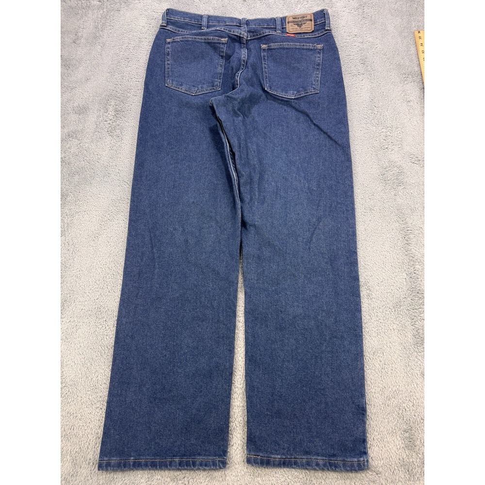 Wrangler Five Star‎ Jeans Men 34x32 Blue Premium Flex Relaxed Fit Denim NWT - Picture 4 of 7